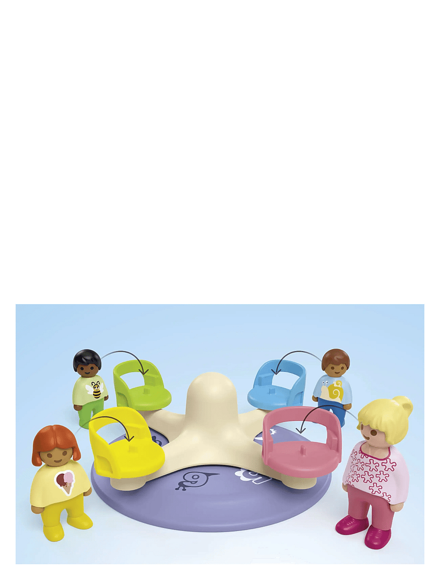 PLAYMOBIL - JUNIOR: Number-Merry-Go-Round - 71701 - playmobil 1.2.3 - multicolored - 4