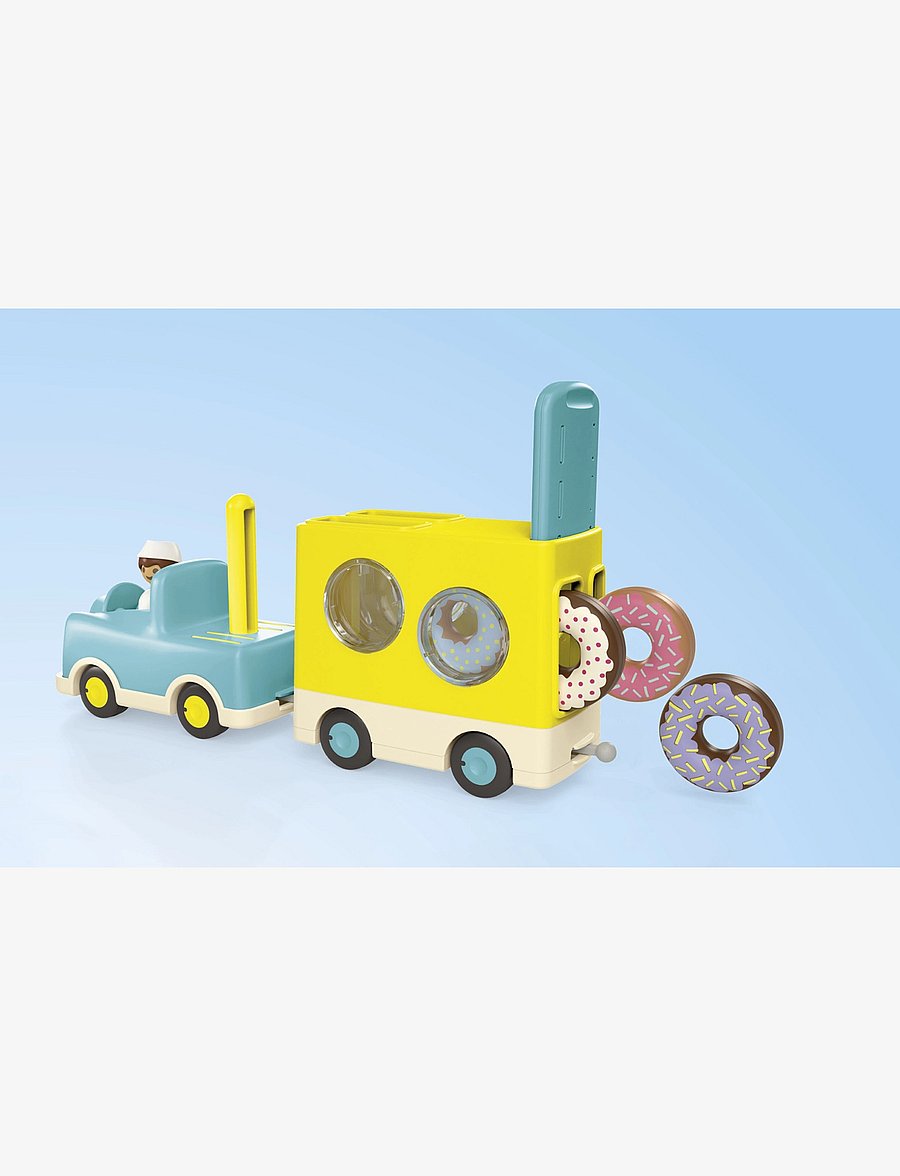 PLAYMOBIL - Junior Crazy Donut Truck with Stacking and Sorting Feature - playmobil junior - multicolored - 3