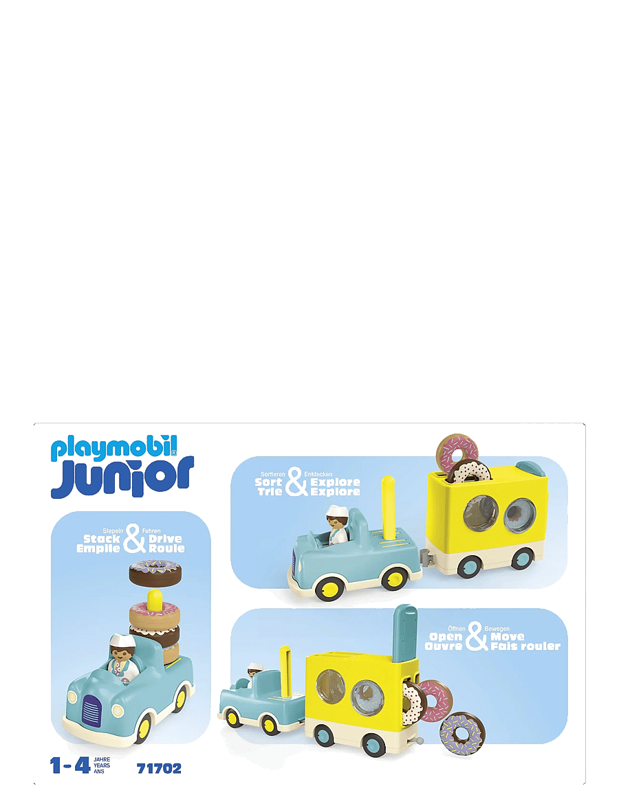 PLAYMOBIL - Junior Crazy Donut Truck with Stacking and Sorting Feature - playmobil junior - multicolored - 4