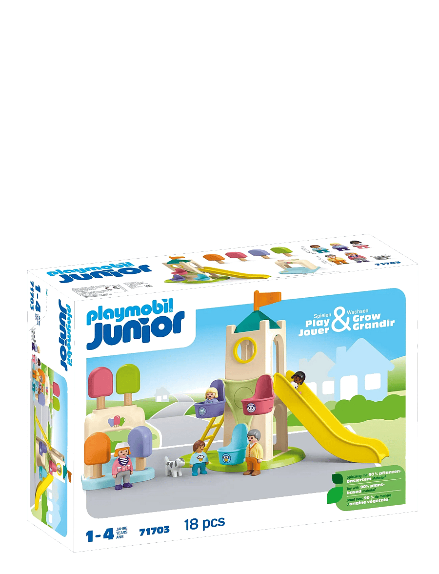 PLAYMOBIL - Junior Adventure Tower with Ice Cream Booth - playmobil 1.2.3 - multicolored - 0