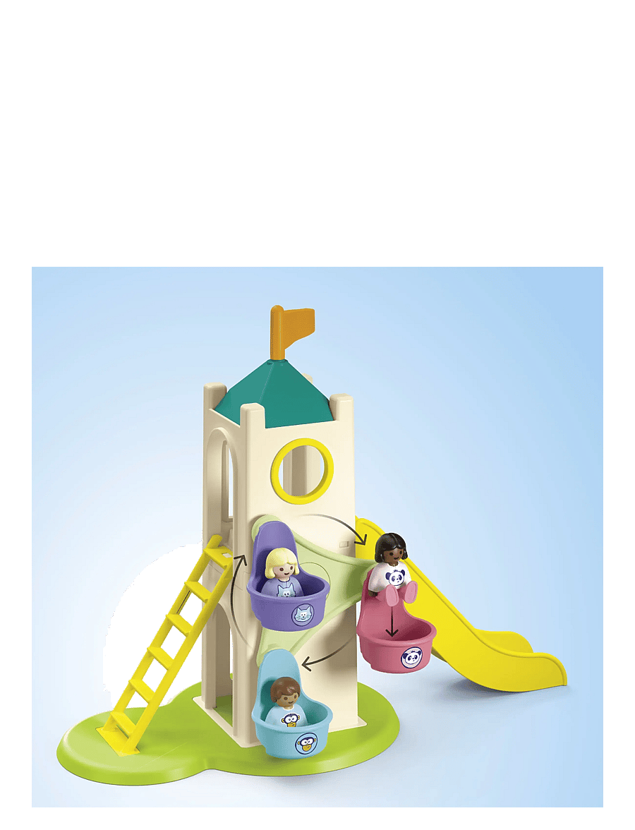 PLAYMOBIL - Junior Adventure Tower with Ice Cream Booth - playmobil 1.2.3 - multicolored - 1