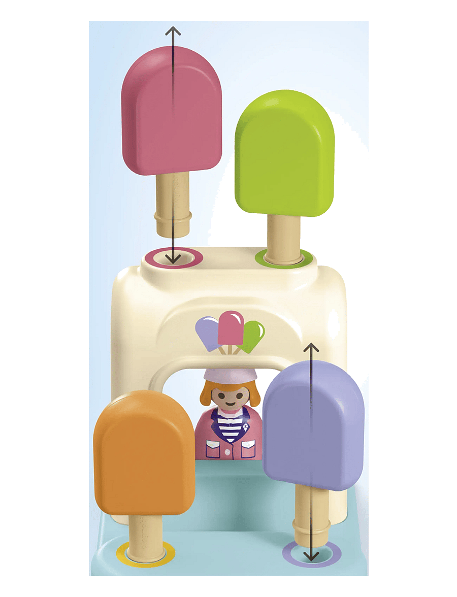 PLAYMOBIL - Junior Adventure Tower with Ice Cream Booth - playmobil 1.2.3 - multicolored - 2