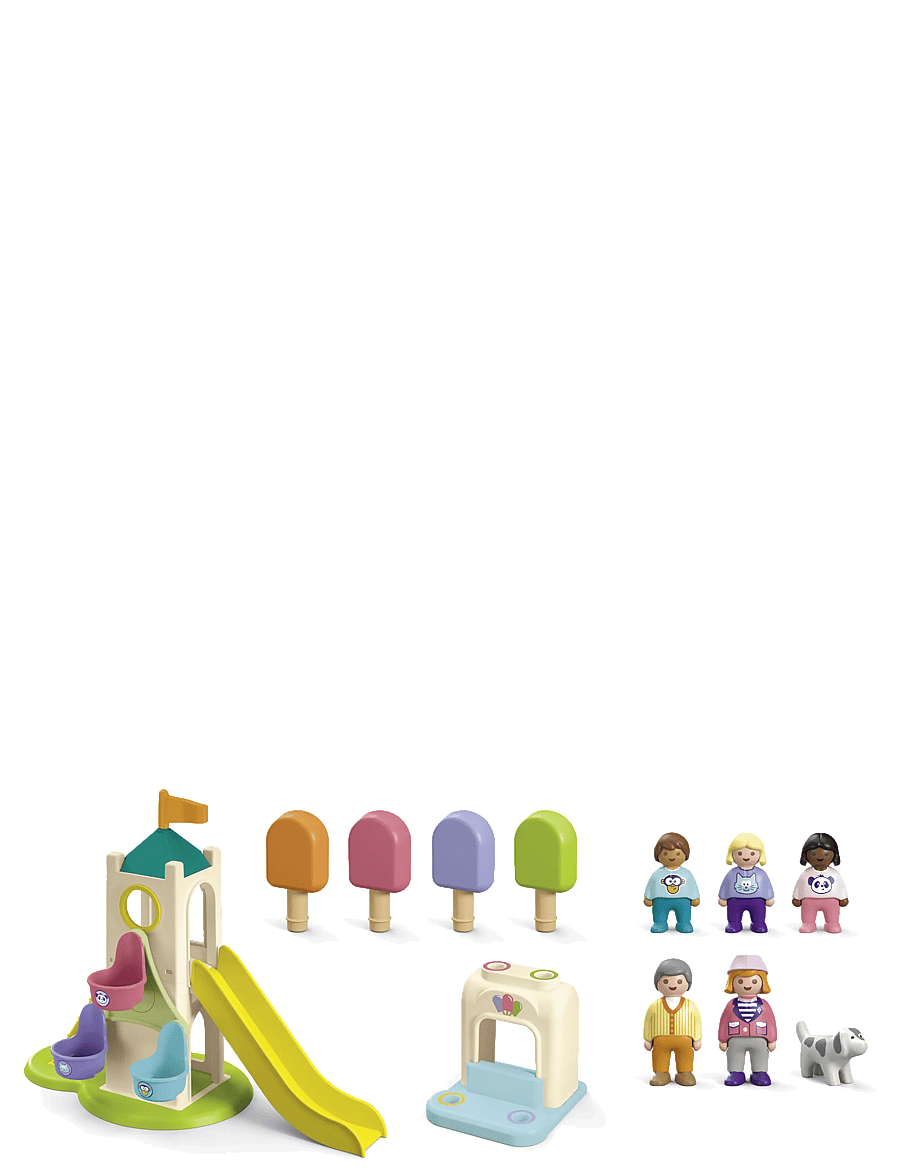 PLAYMOBIL - Junior Adventure Tower with Ice Cream Booth - playmobil 1.2.3 - multicolored - 3