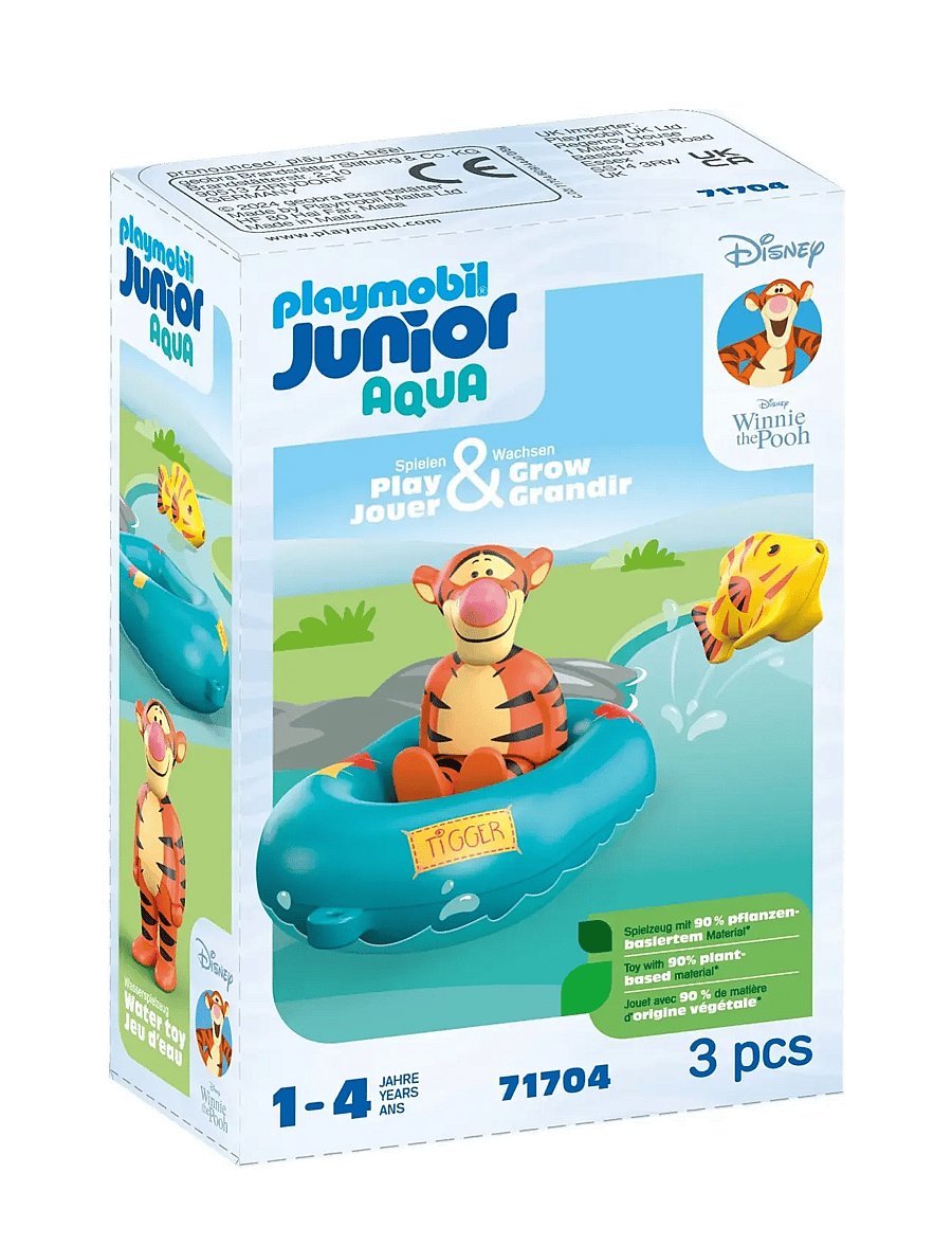 PLAYMOBIL - JUNIOR & Disney: Tigger's Rubber Boat Ride - playmobil 1.2.3 - multicolored - 0