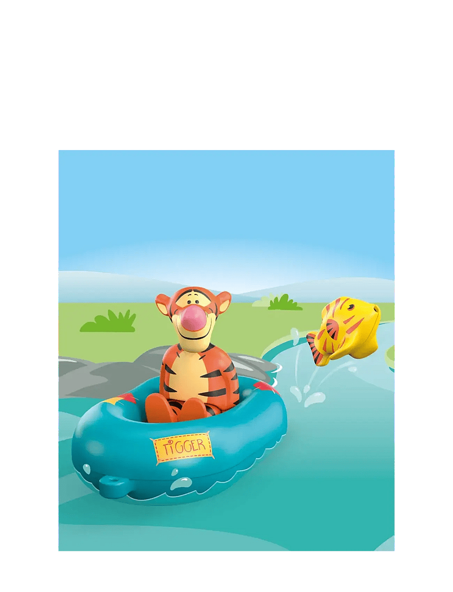 PLAYMOBIL - JUNIOR & Disney: Tigger's Rubber Boat Ride - playmobil 1.2.3 - multicolored - 3