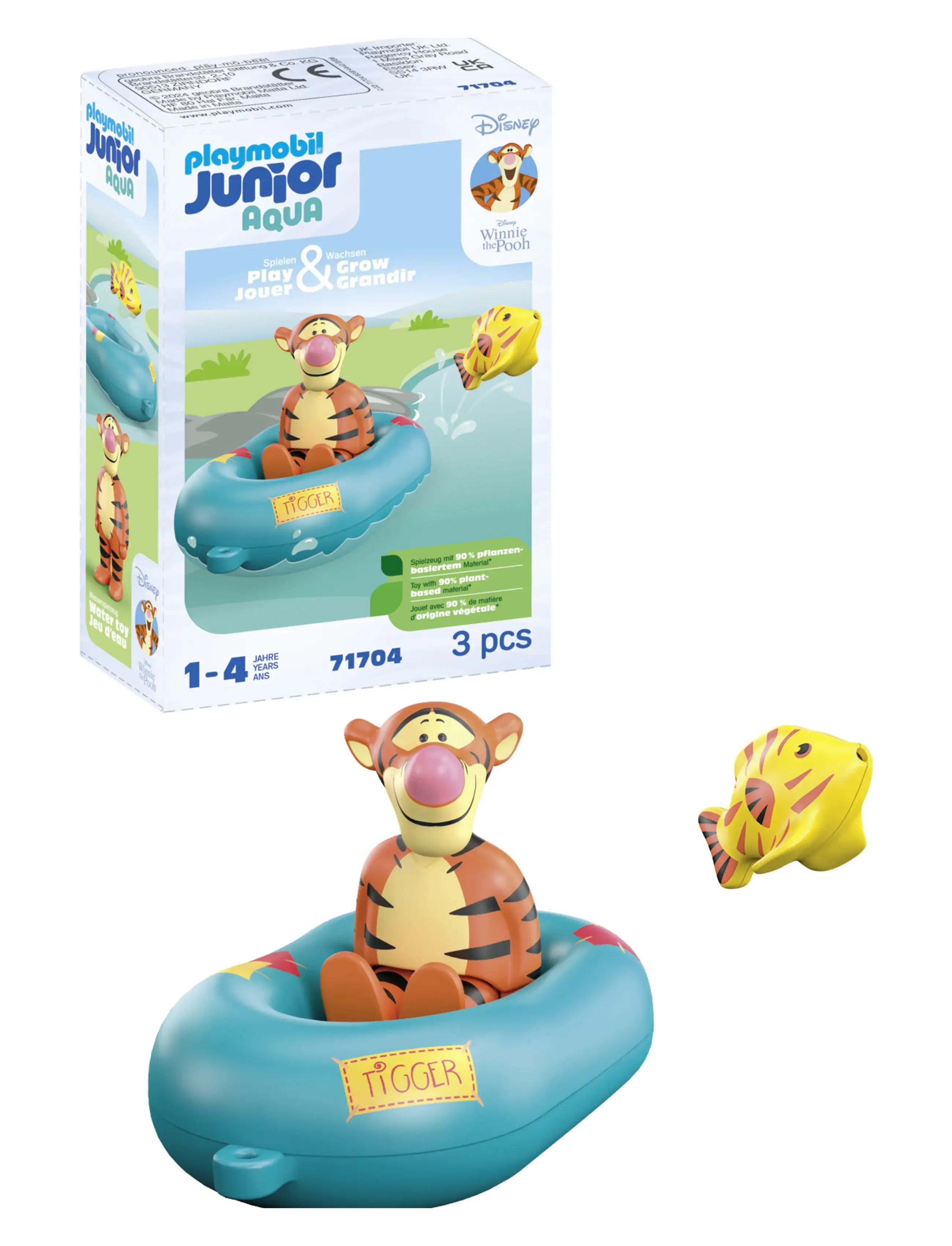 PLAYMOBIL - 1.2.3 Aqua & Disney: Tigerdyrets gummibådtur - 71704 - andet vandlegetøj - multicolored - 4