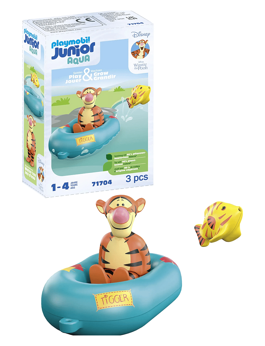 PLAYMOBIL - JUNIOR & Disney: Tigger's Rubber Boat Ride - playmobil 1.2.3 - multicolored - 4