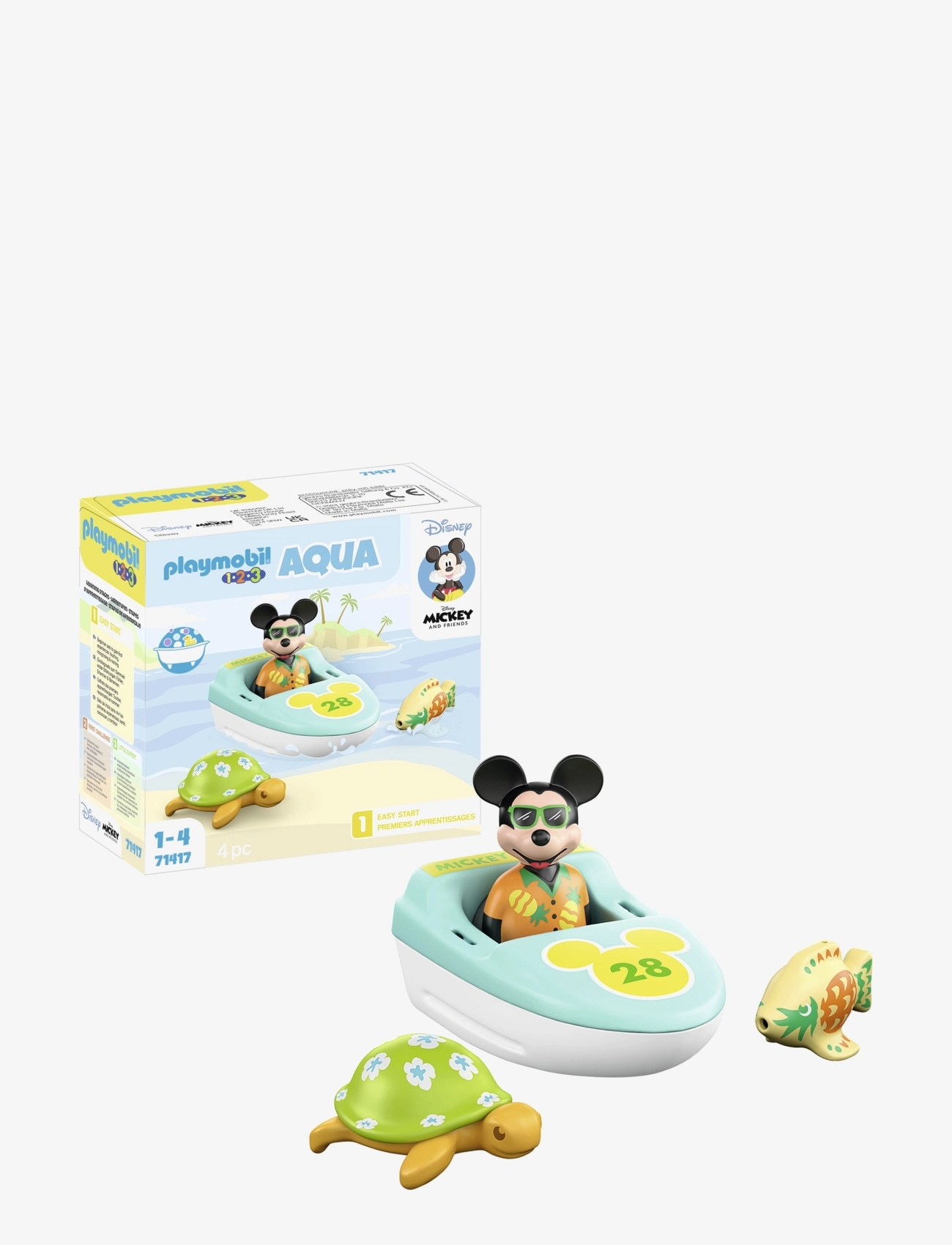 PLAYMOBIL - PLAYMOBIL 1.2.3 Aqua & Disney: Mickeys bådtur - 71707 - multicolored - 1