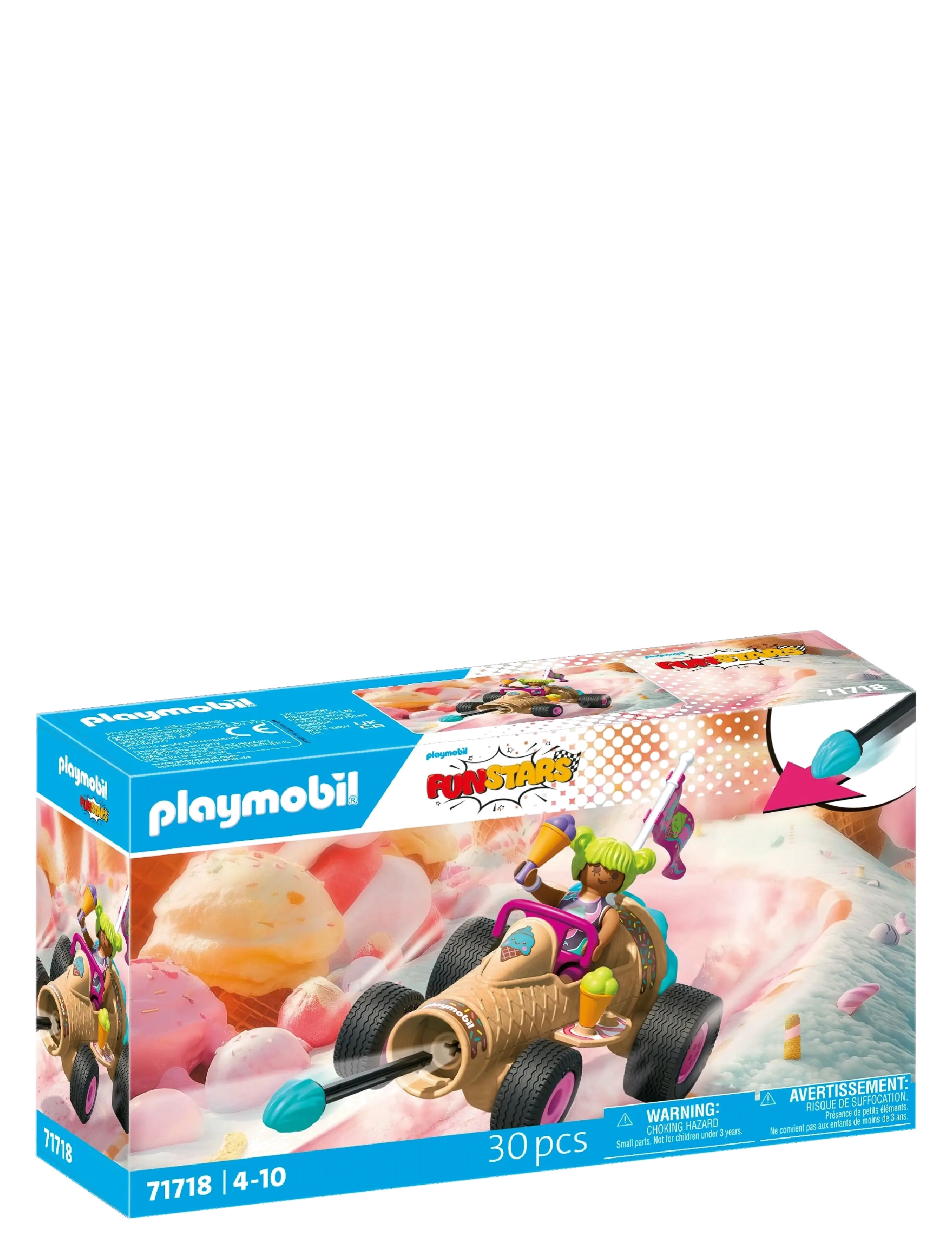 PLAYMOBIL Racing Ice Cream Cone, Børn, Playmobil City Life, Beige, Str: ONE SIZE