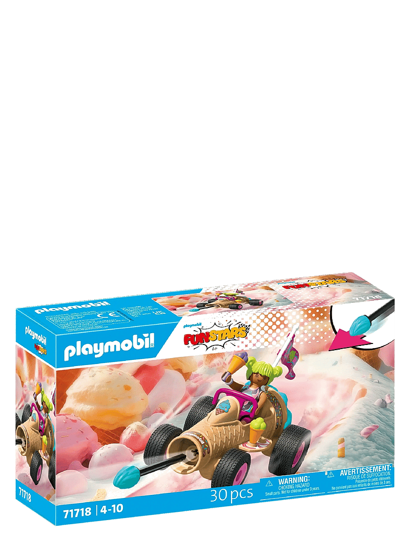 PLAYMOBIL - Racing Ice Cream Cone - playmobil city life - multicolored - 0
