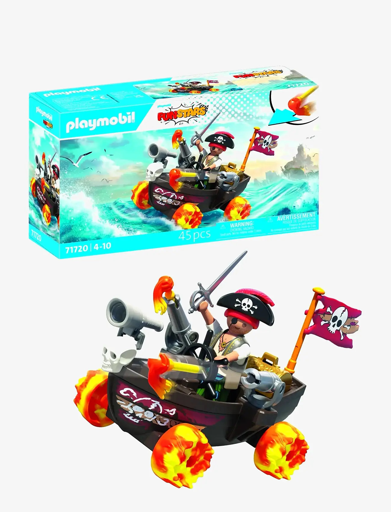PLAYMOBIL - Racing Pirate Boat - playmobil city life - multicolored - 1