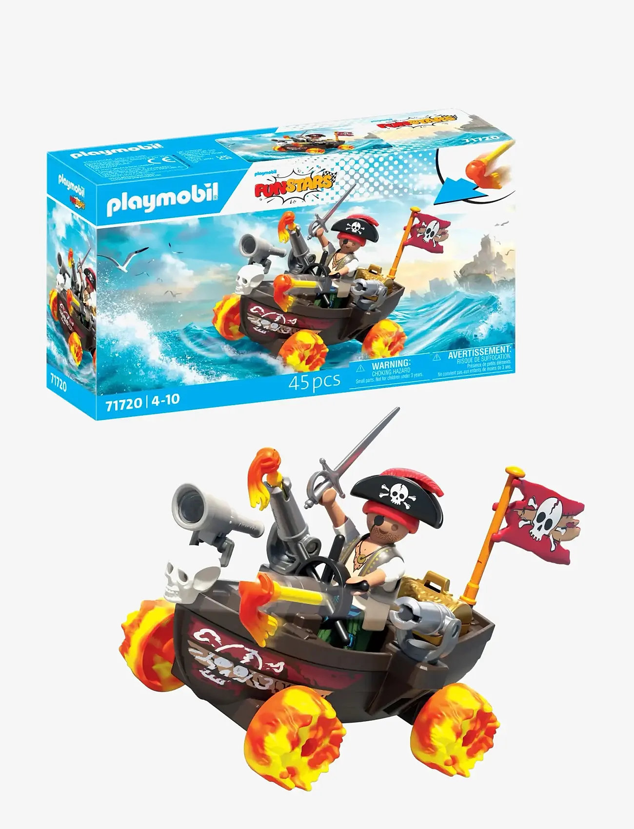 PLAYMOBIL - Racing Pirate Boat - playmobil city life - multicolored - 2