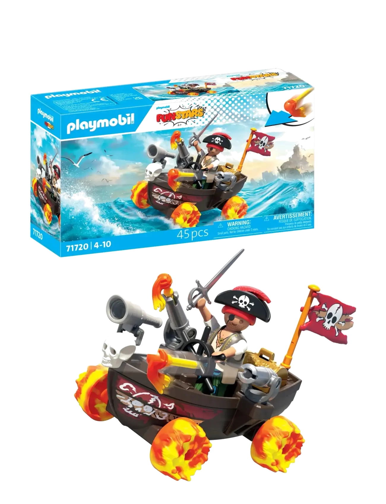 PLAYMOBIL - Racing Pirate Boat - playmobil city life - multicolored - 2