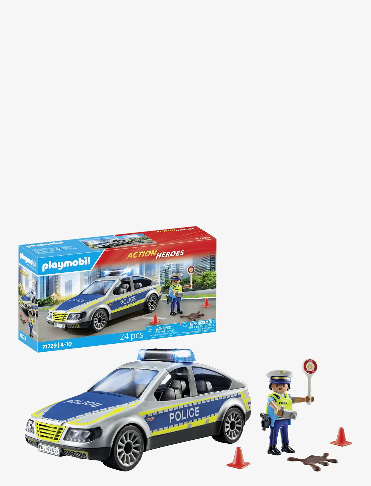 PLAYMOBIL - Police Patrol Car - playmobil action heroes - multicolored - 1