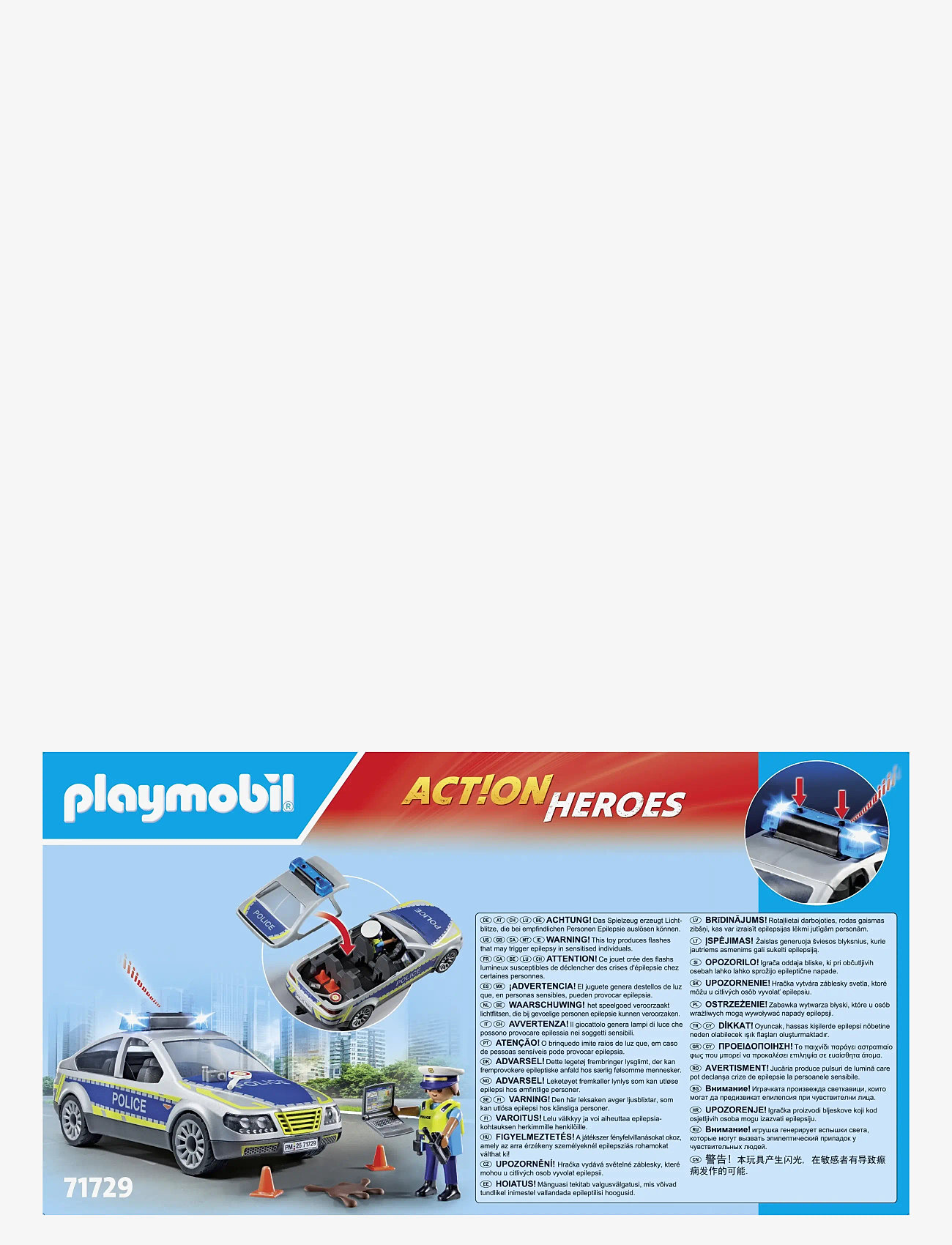 PLAYMOBIL - Police Patrol Car - playmobil action heroes - multicolored - 4