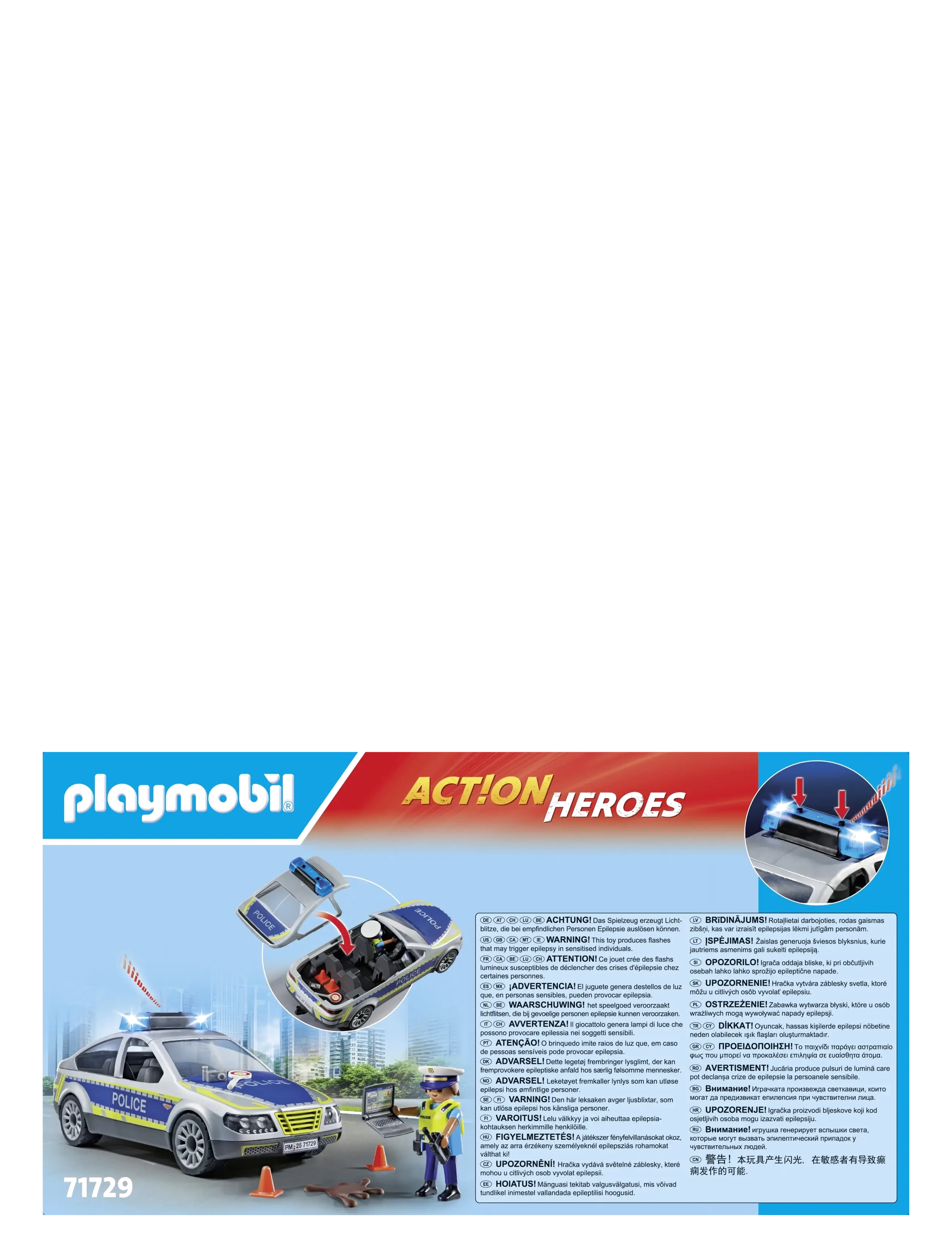 PLAYMOBIL - Police Patrol Car - playmobil action heroes - multicolored - 4