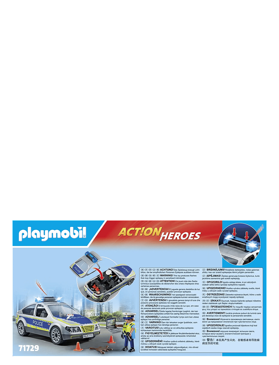 PLAYMOBIL - Police Patrol Car - playmobil action heroes - multicolored - 4