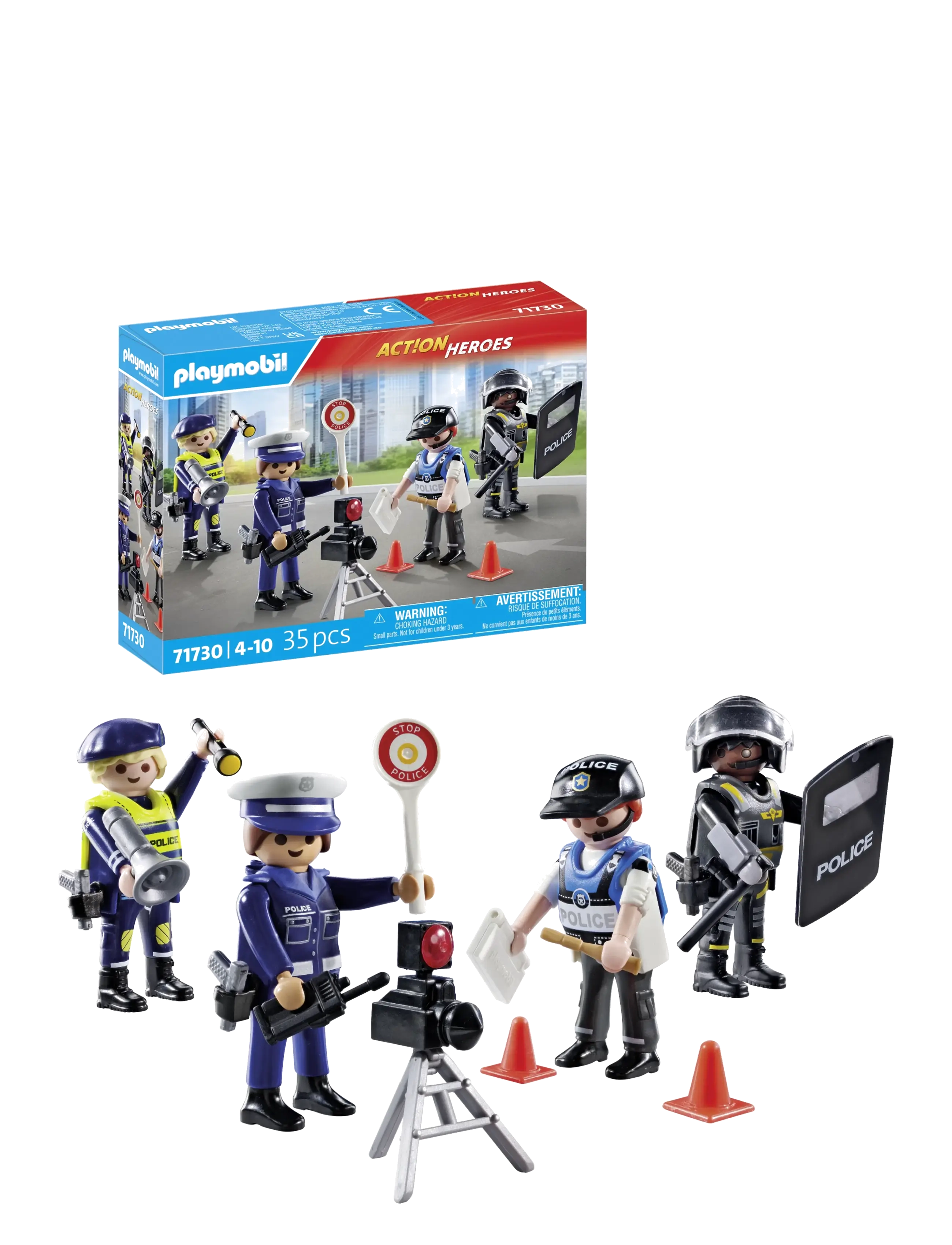 PLAYMOBIL Police Figures Set - Playmobil legetøj - MULTICOLORED / multi