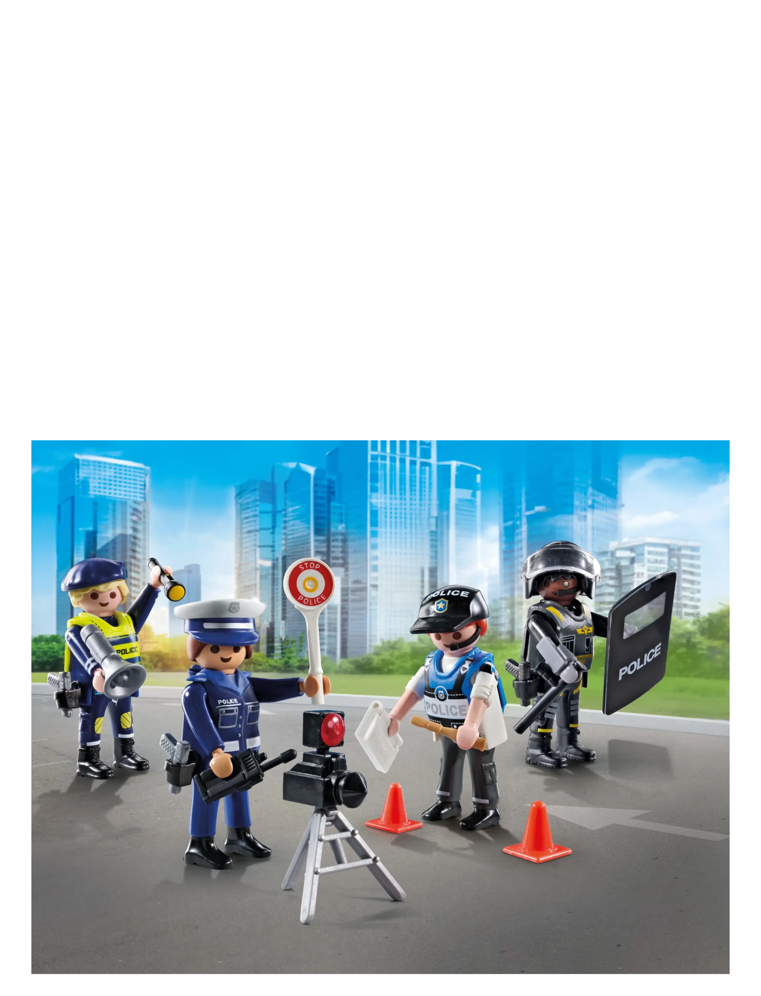 PLAYMOBIL Politifigursæt, Børn, Playmobil Action Heroes, Multi/mønstret, Str: ONE SIZE