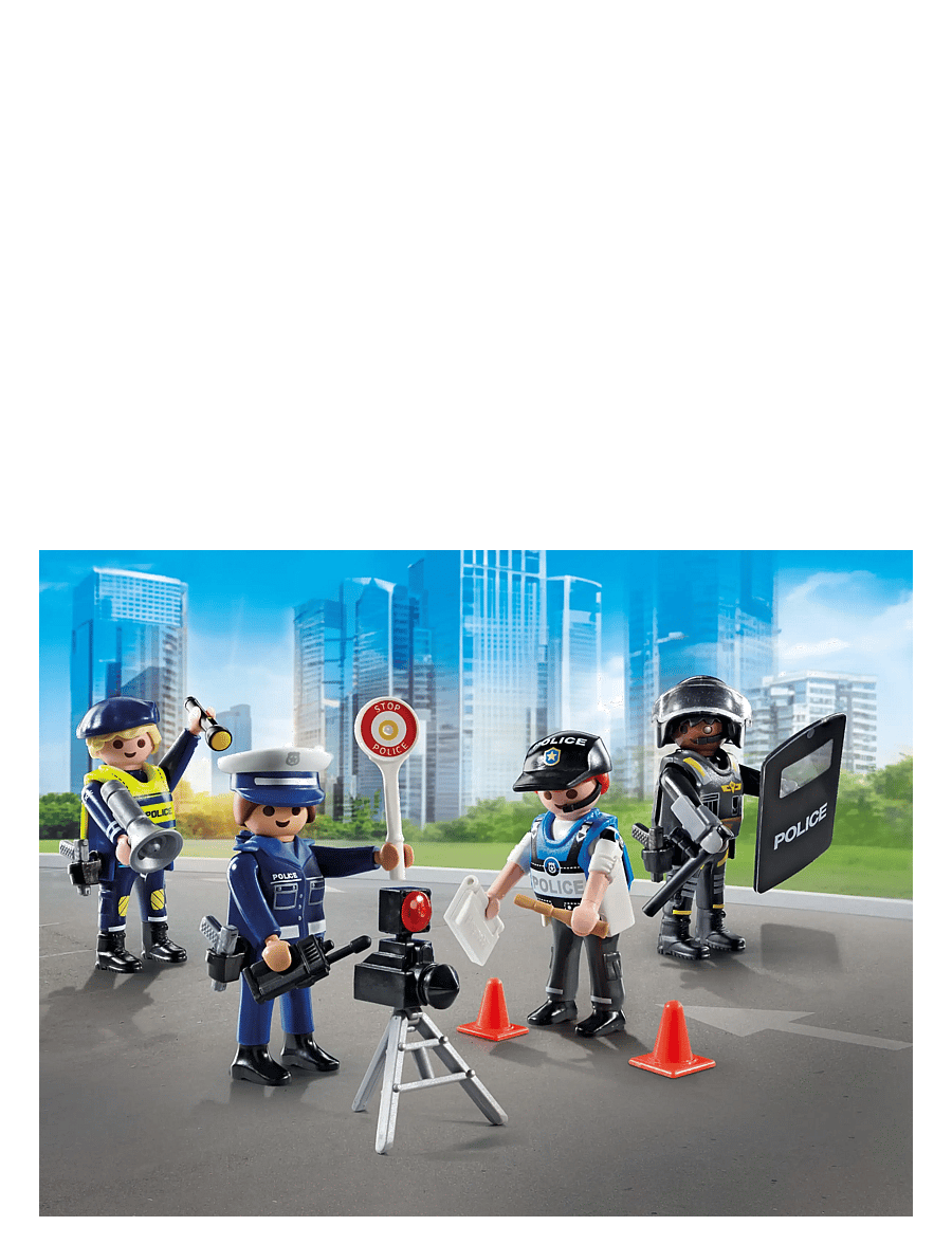 PLAYMOBIL - Police Figures Set - multicolored - 0