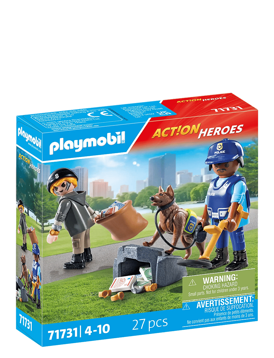 PLAYMOBIL - Police Search with dog - playmobil action heroes - multicolored - 2
