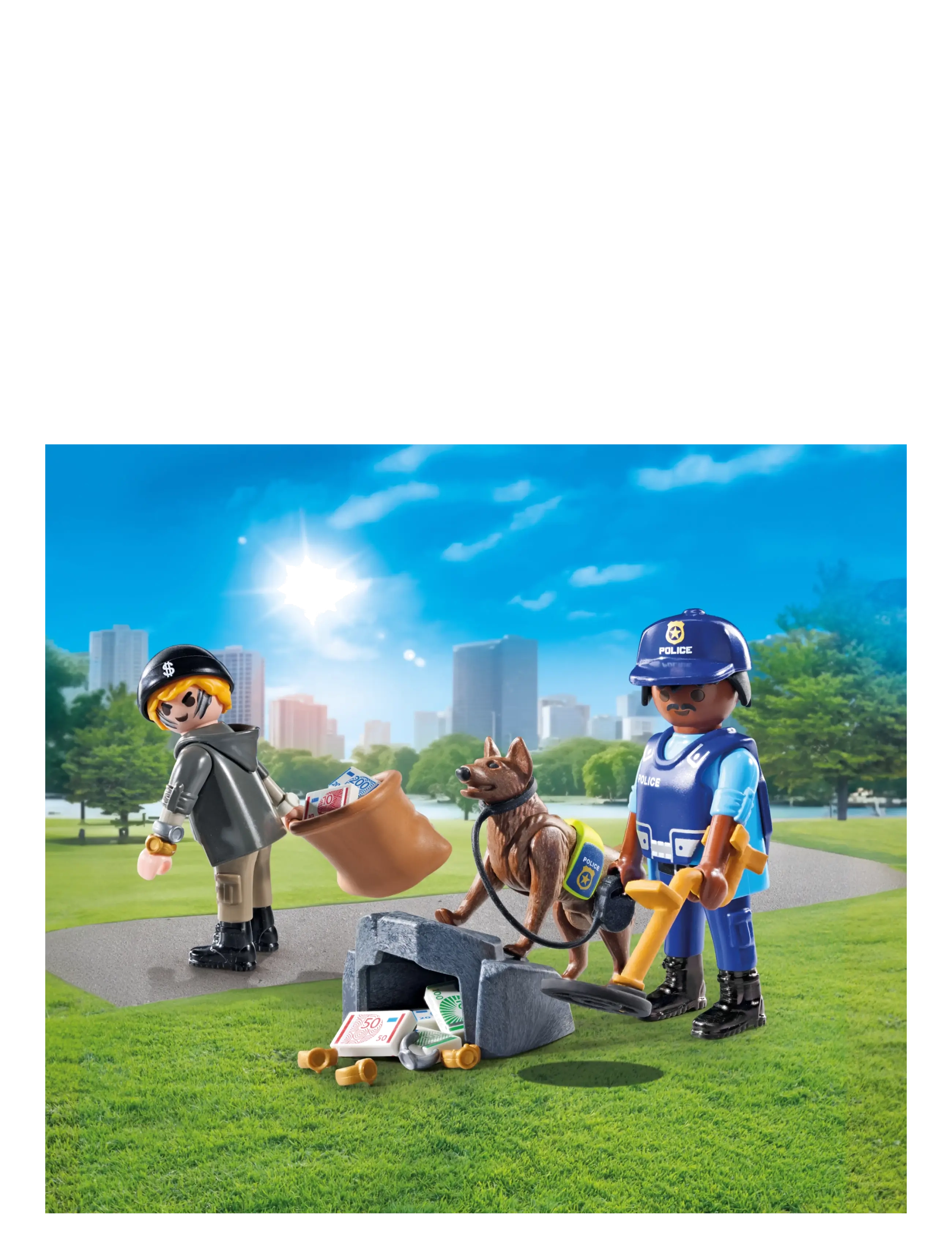 PLAYMOBIL - Police Search with dog - multicolored - 0