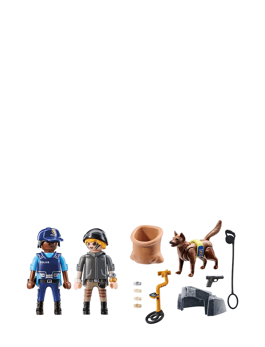 PLAYMOBIL - Police Search with dog - playmobil action heroes - multicolored - 3