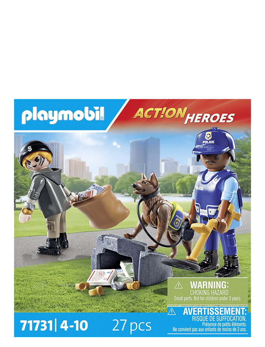 PLAYMOBIL - Police Search with dog - playmobil action heroes - multicolored - 4
