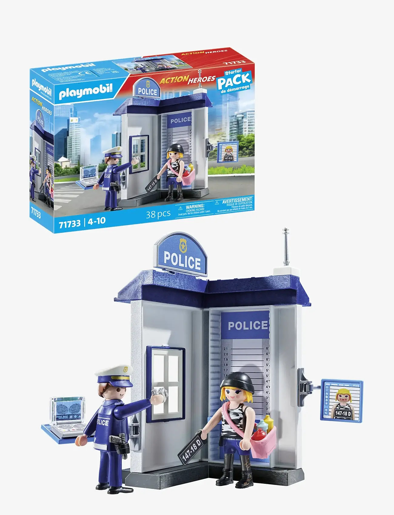 PLAYMOBIL - Starter Pack Police Room - playmobil action heroes - multicolored - 0