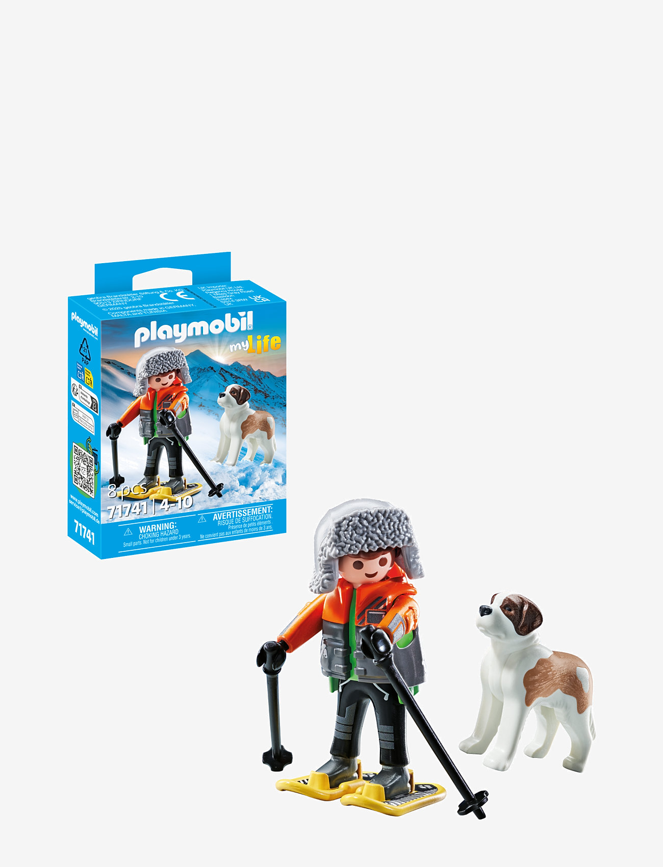 PLAYMOBIL - Hiker with Saint Bernard - playmobil legetøj - multicolored - 0