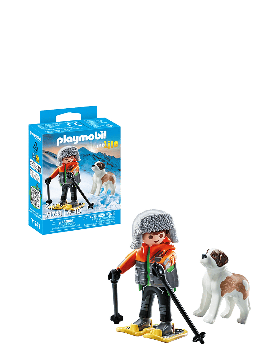 PLAYMOBIL - Hiker with Saint Bernard - playmobil legetøj - multicolored - 0
