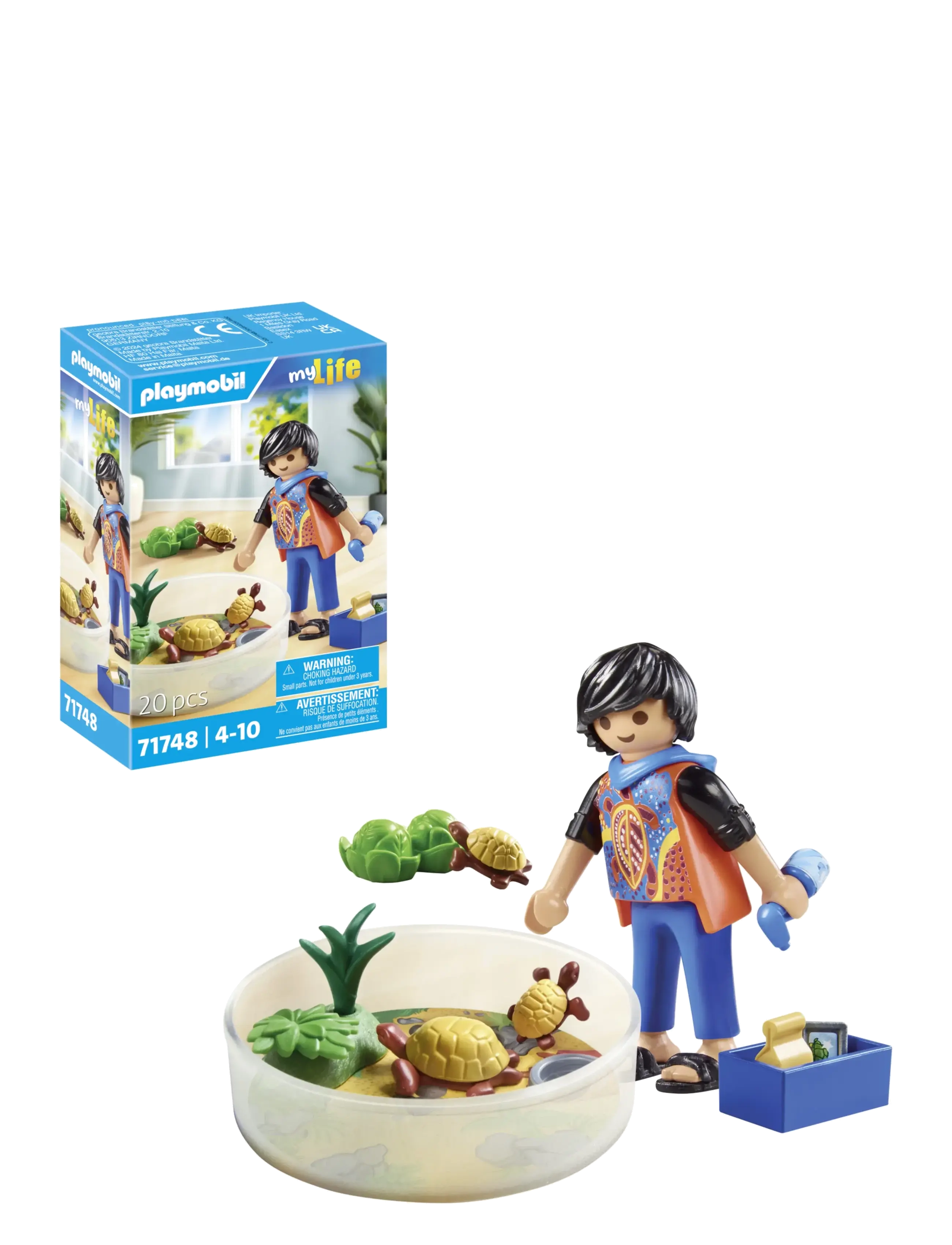 PLAYMOBIL Turtle Terrarium Blau - One Size - Kinder