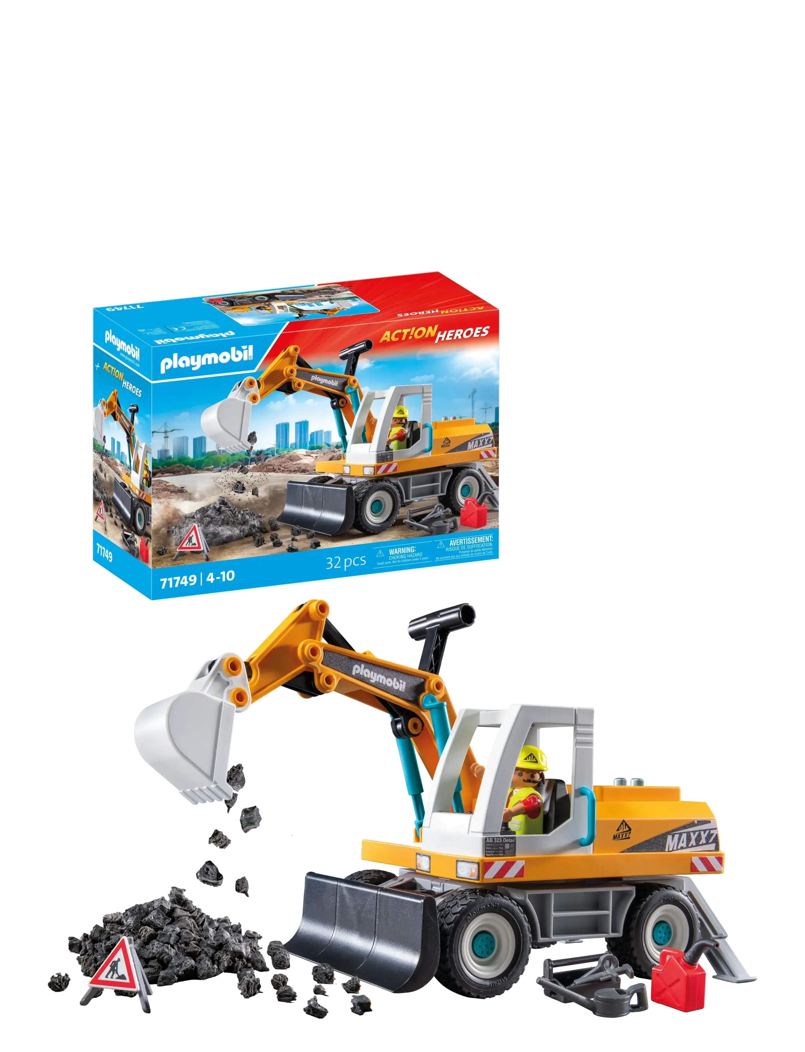 PLAYMOBIL Large Excavator - Legetøj - MULTICOLORED / yellow