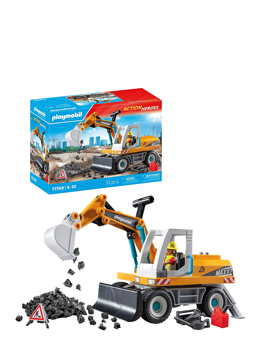 PLAYMOBIL - Large Excavator - playmobil action heroes - multicolored - 0