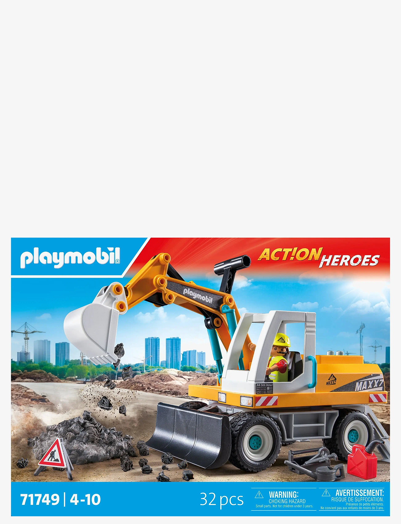 PLAYMOBIL - Large Excavator - playmobil action heroes - multicolored - 1