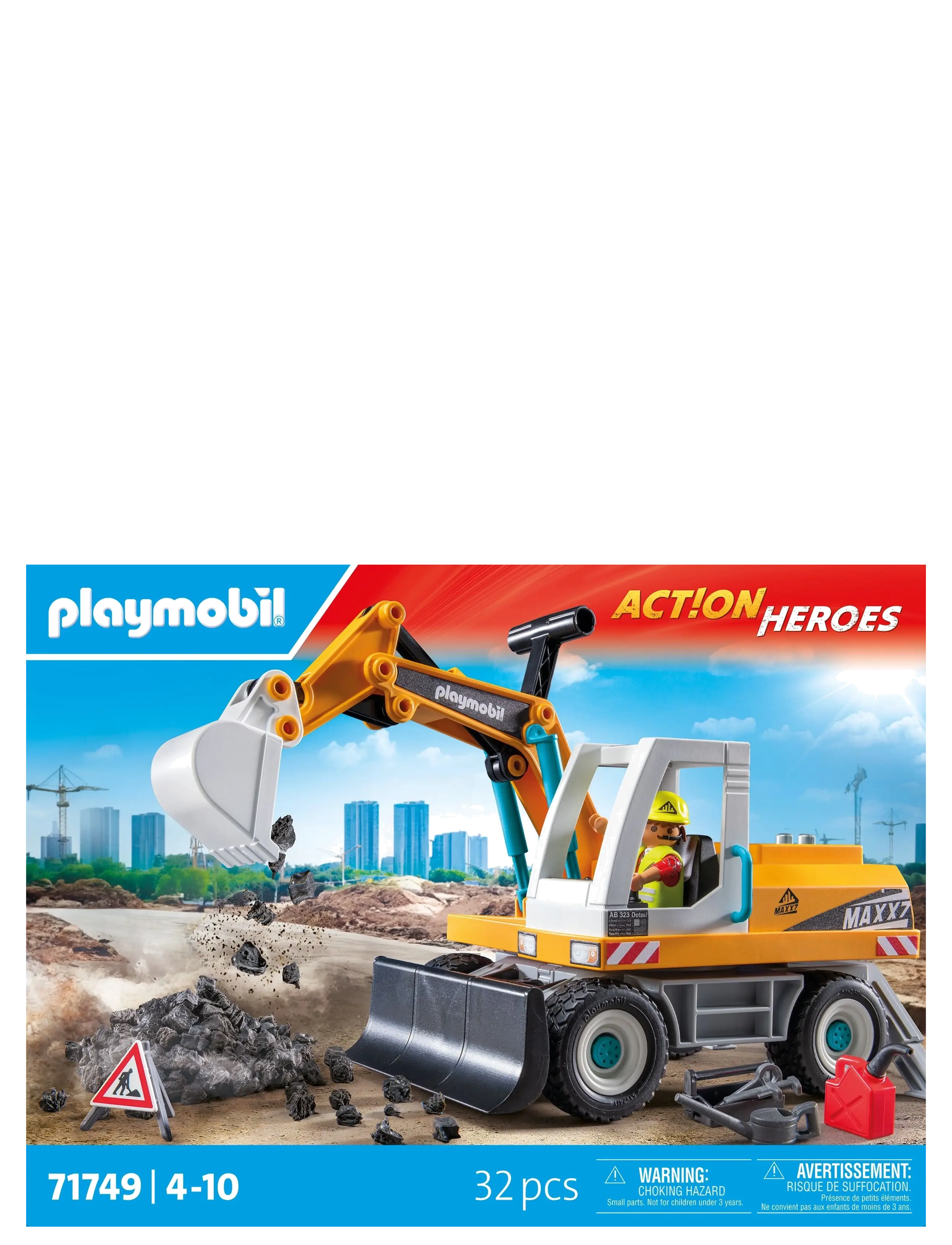 PLAYMOBIL - Large Excavator - playmobil action heroes - multicolored - 1