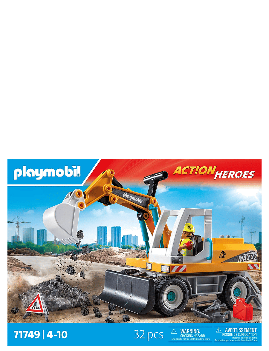 PLAYMOBIL - Large Excavator - playmobil action heroes - multicolored - 1