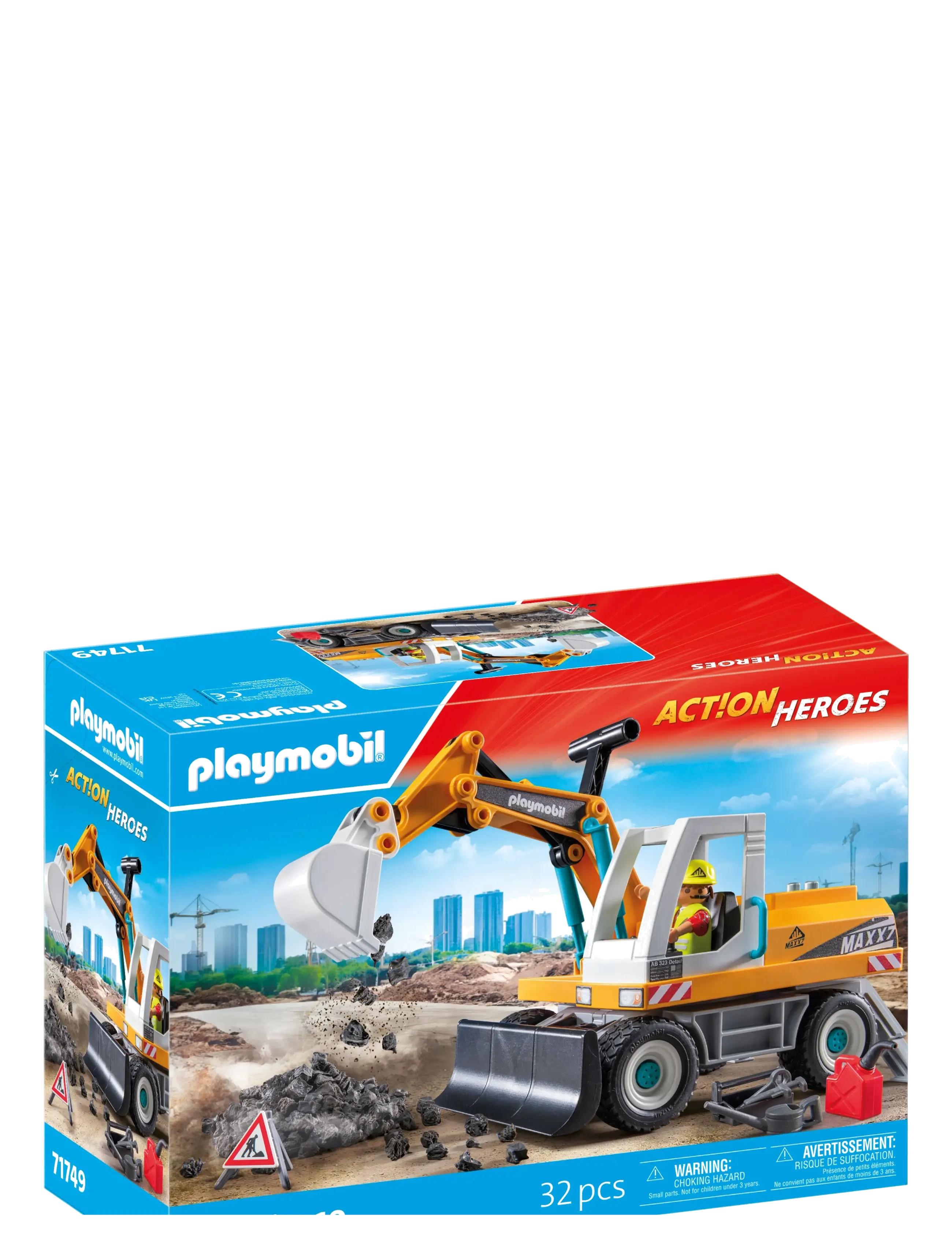 PLAYMOBIL - Large Excavator - playmobil action heroes - multicolored - 2