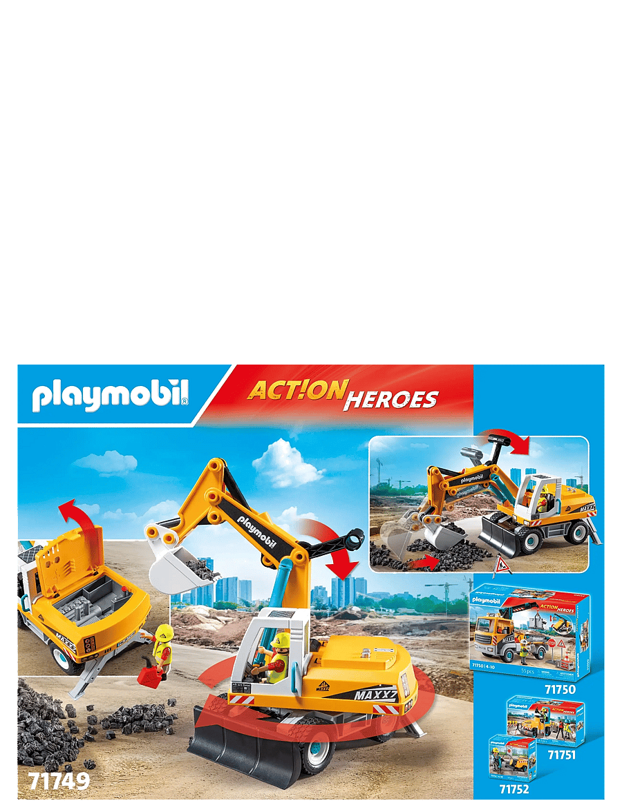 PLAYMOBIL - Large Excavator - playmobil action heroes - multicolored - 3