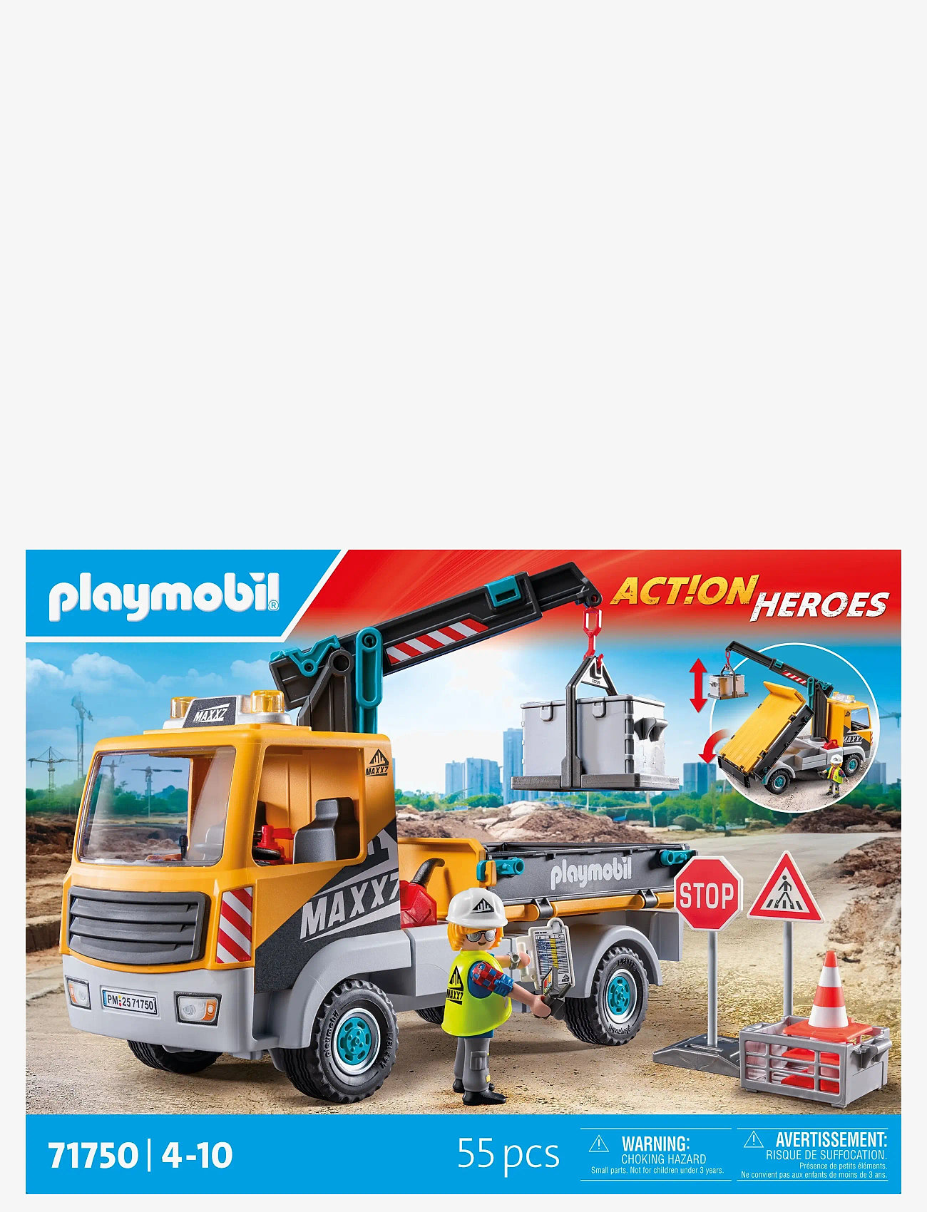 PLAYMOBIL - Construction Truck with Crane - multicolored - 1