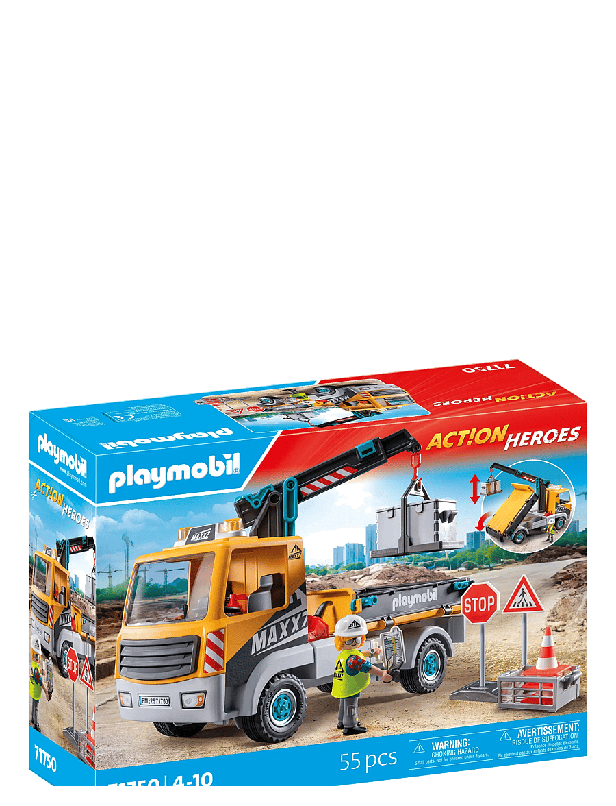 PLAYMOBIL - Construction Truck with Crane - geburtstagsgeschenke - multicolored - 2