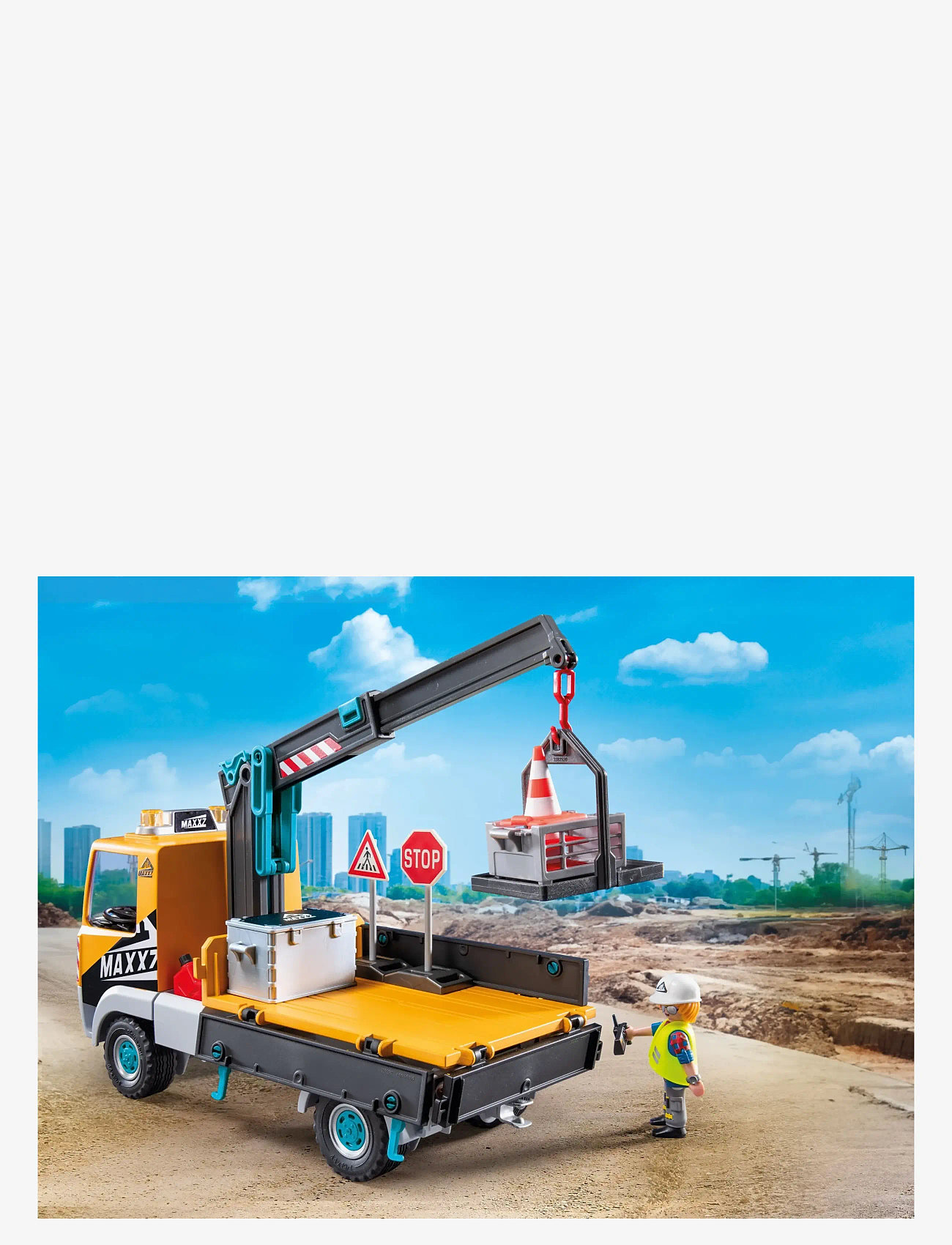 PLAYMOBIL - Construction Truck with Crane - multicolored - 4