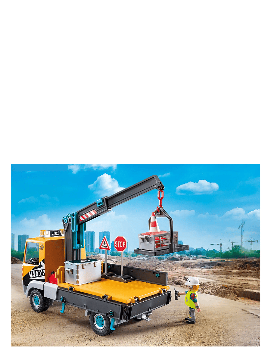 PLAYMOBIL - Construction Truck with Crane - geburtstagsgeschenke - multicolored - 4