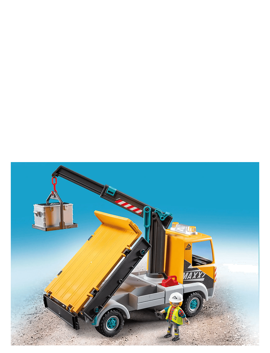 PLAYMOBIL - Construction Truck with Crane - geburtstagsgeschenke - multicolored - 5