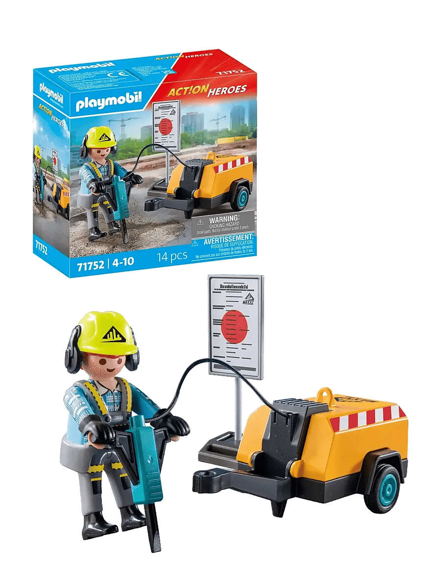 PLAYMOBIL - Construction Worker - playmobil action heroes - multicolored - 0