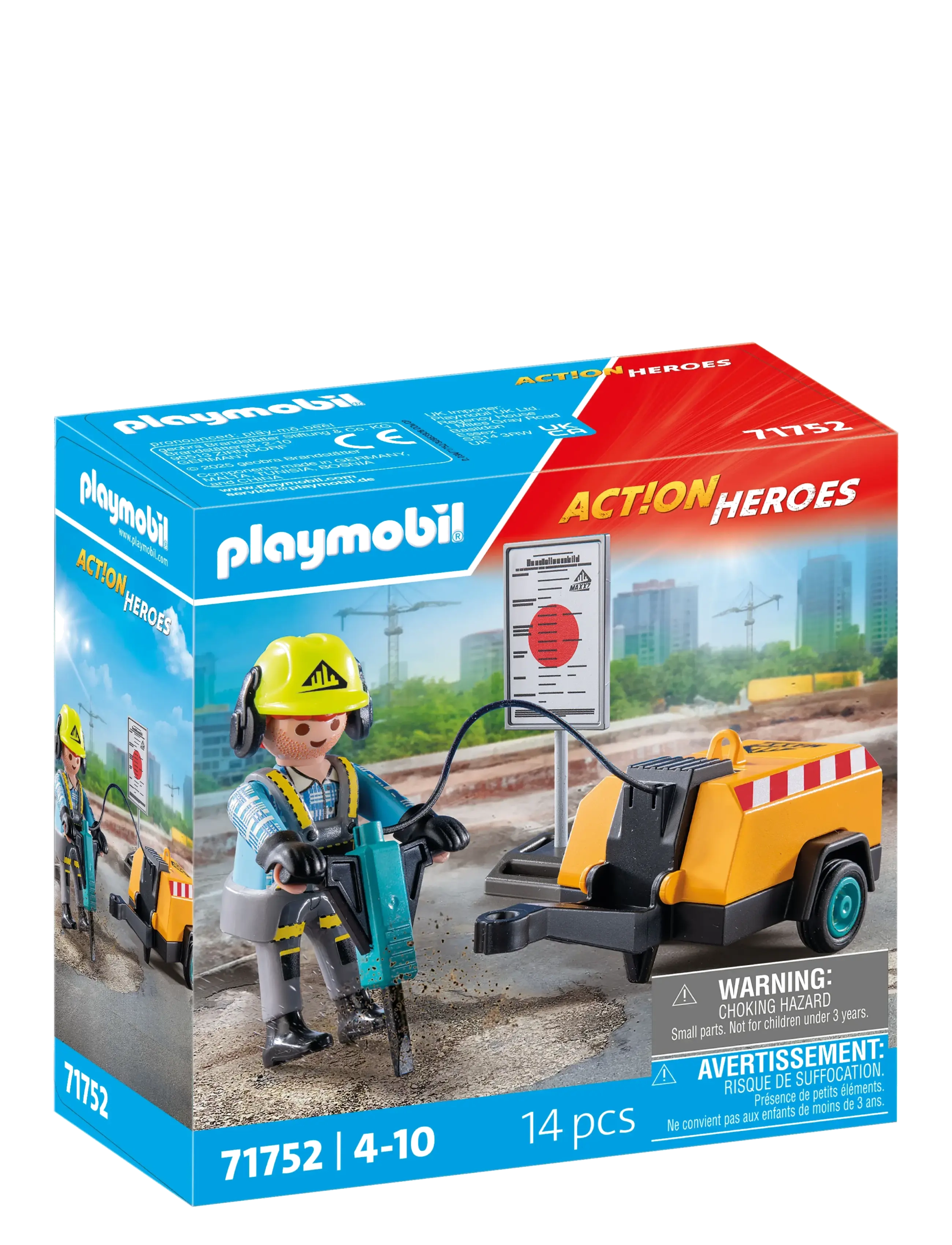 PLAYMOBIL - Construction Worker - playmobil action heroes - multicolored - 1