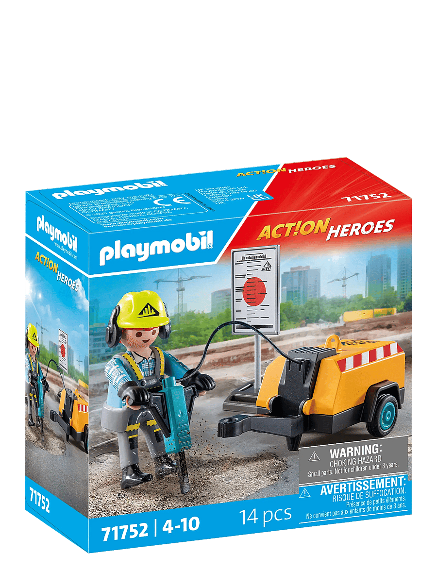 PLAYMOBIL - Construction Worker - playmobil action heroes - multicolored - 1