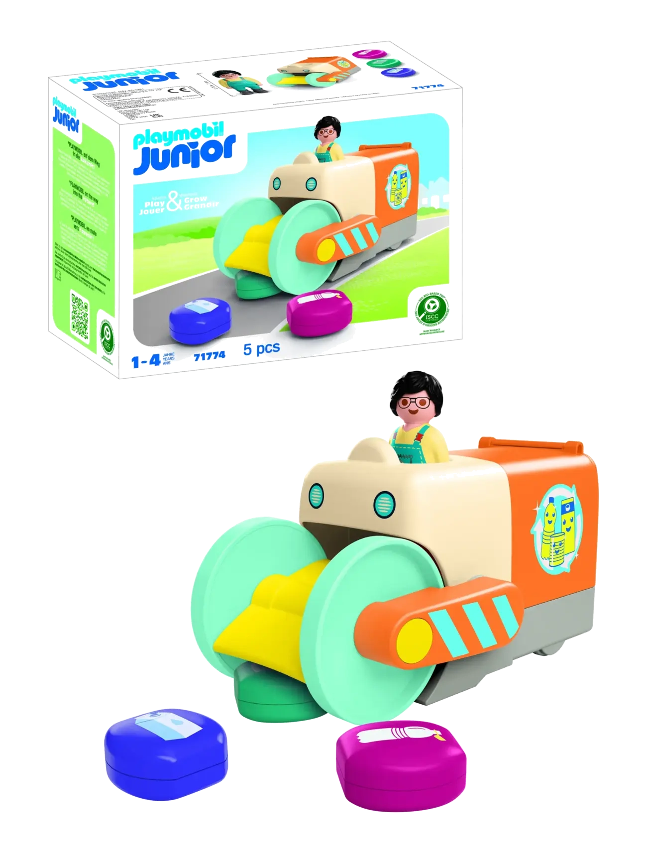 PLAYMOBIL JUNIOR: Push and Grab Garbage -  - undefined / undefined
