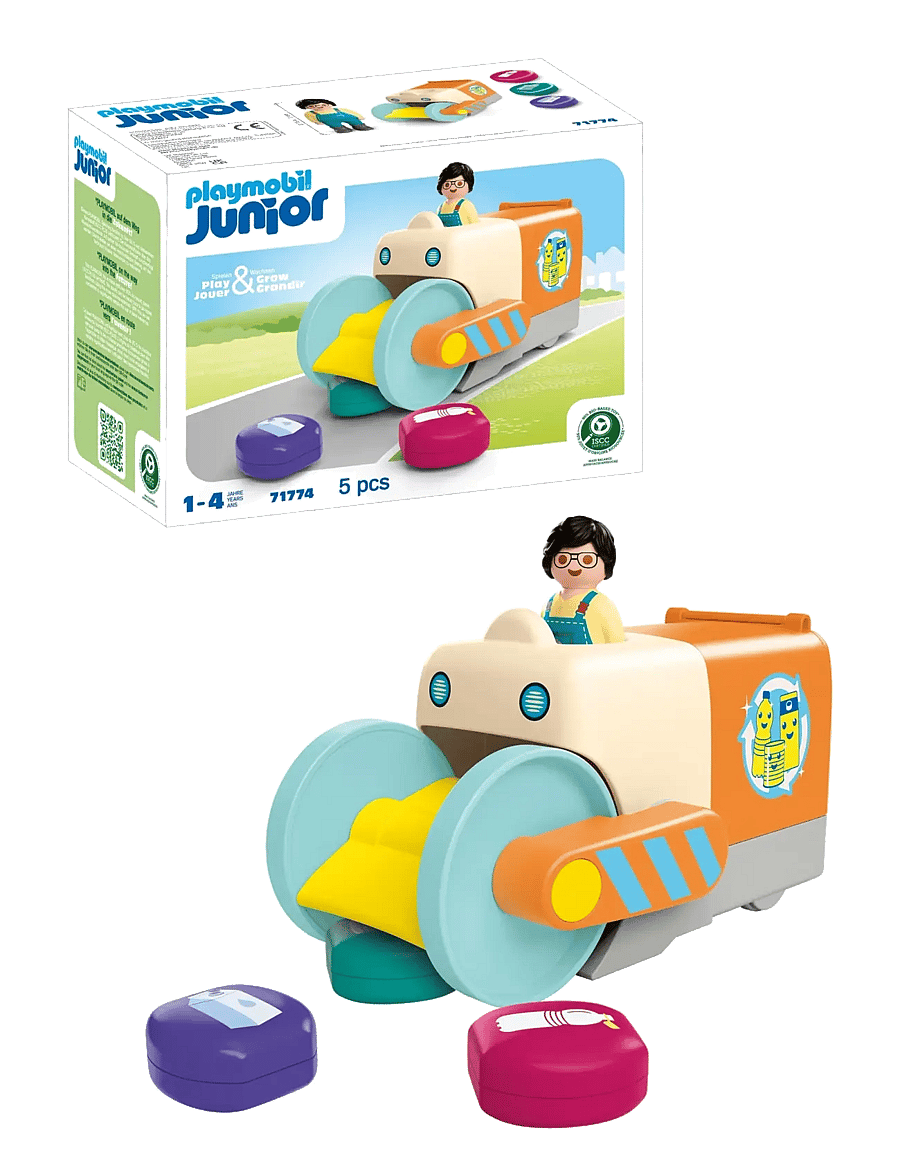 PLAYMOBIL - JUNIOR: Push and Grab Garbage - die niedrigsten preise - multicolored - 0