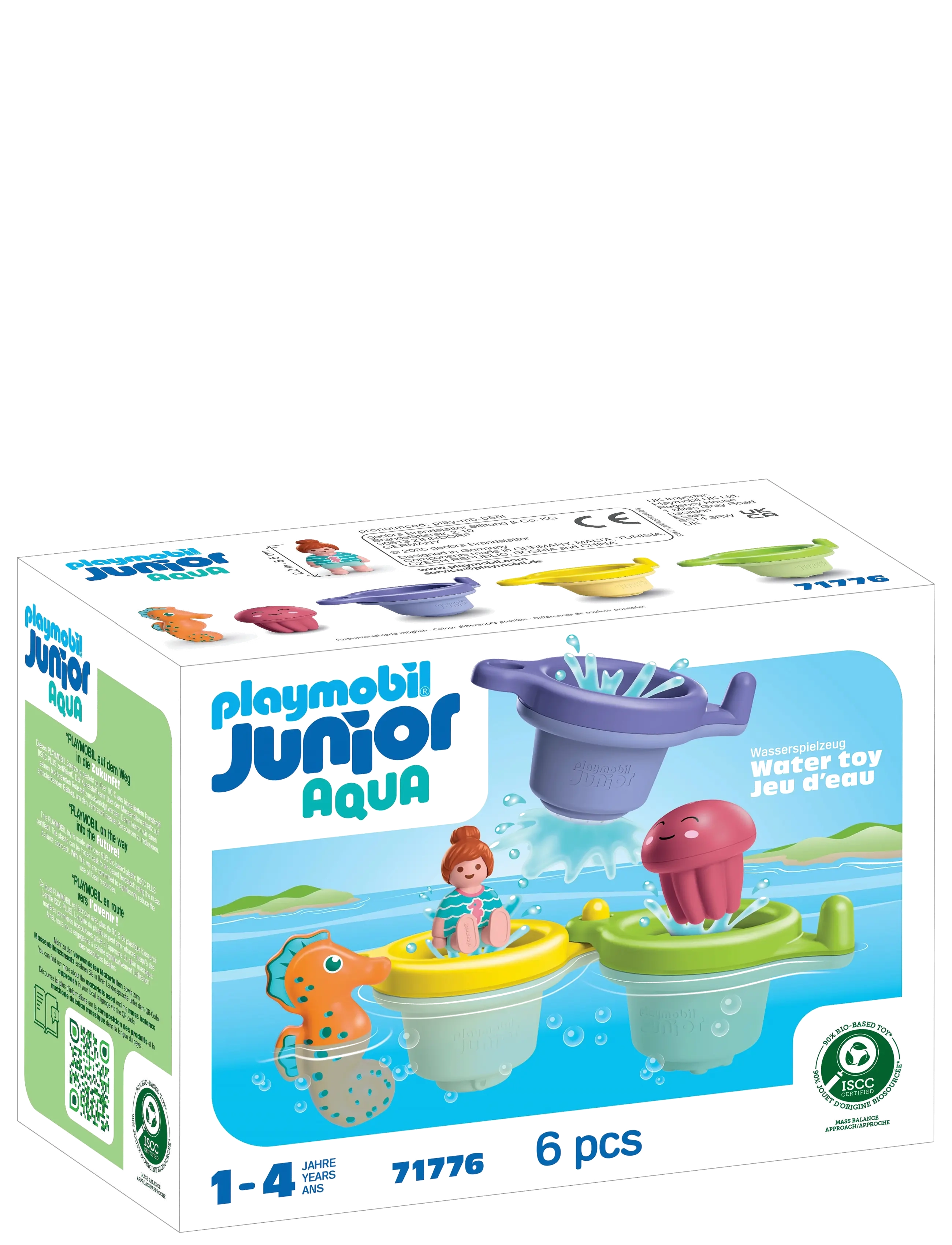 PLAYMOBIL Junior Aqua: Floating Cups Wit, One Size, Multi/patterned, Playmobil Legetøj > Playmobil 1.2.3 Aqua, Børn